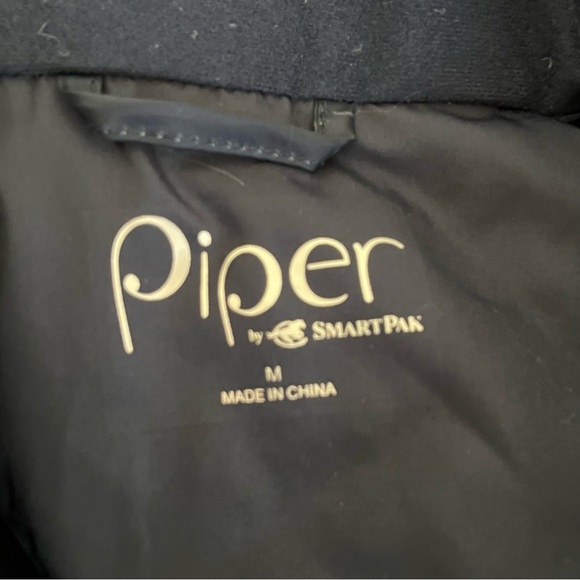 Piper by Smartpak Down Vest II Navy Horses Equestrian Hunter Women’s Size M - Picture 7 of 12